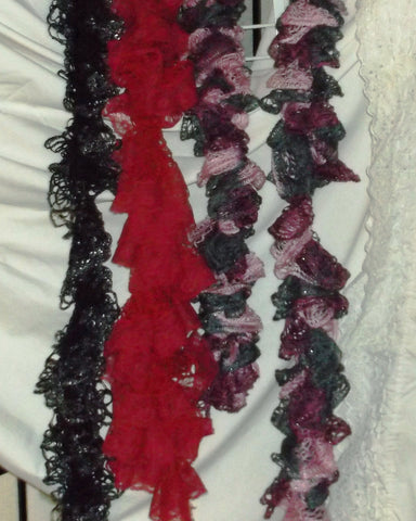 S023 Multi Color Trim Scarf, Sashay or Garland