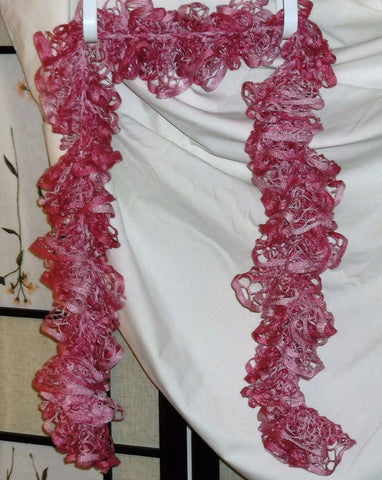 009S Pink with light pink trim Scarf, Sashay or Garland
