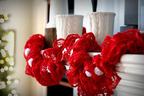 S020 Red Scarf, Sashay or Garland