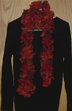 S011 Black & Rust Scarf, Sashay or Garland