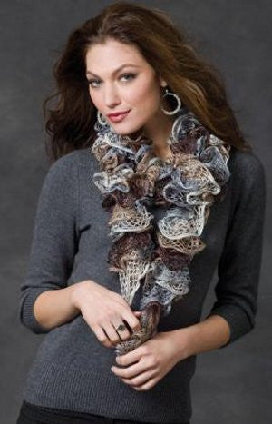 S017 Blue, Brown Scarf, Sashay or Garland
